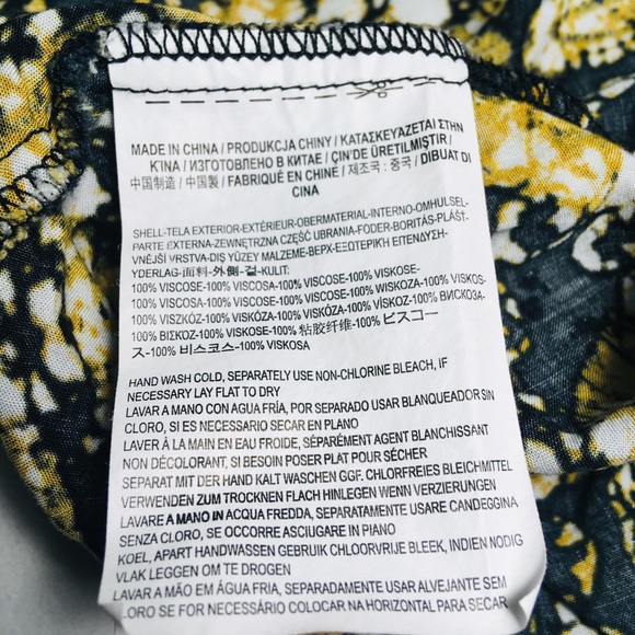 VANS YELLOW AND BLACK ABSTRACT DRESS - Picture 8 of 8